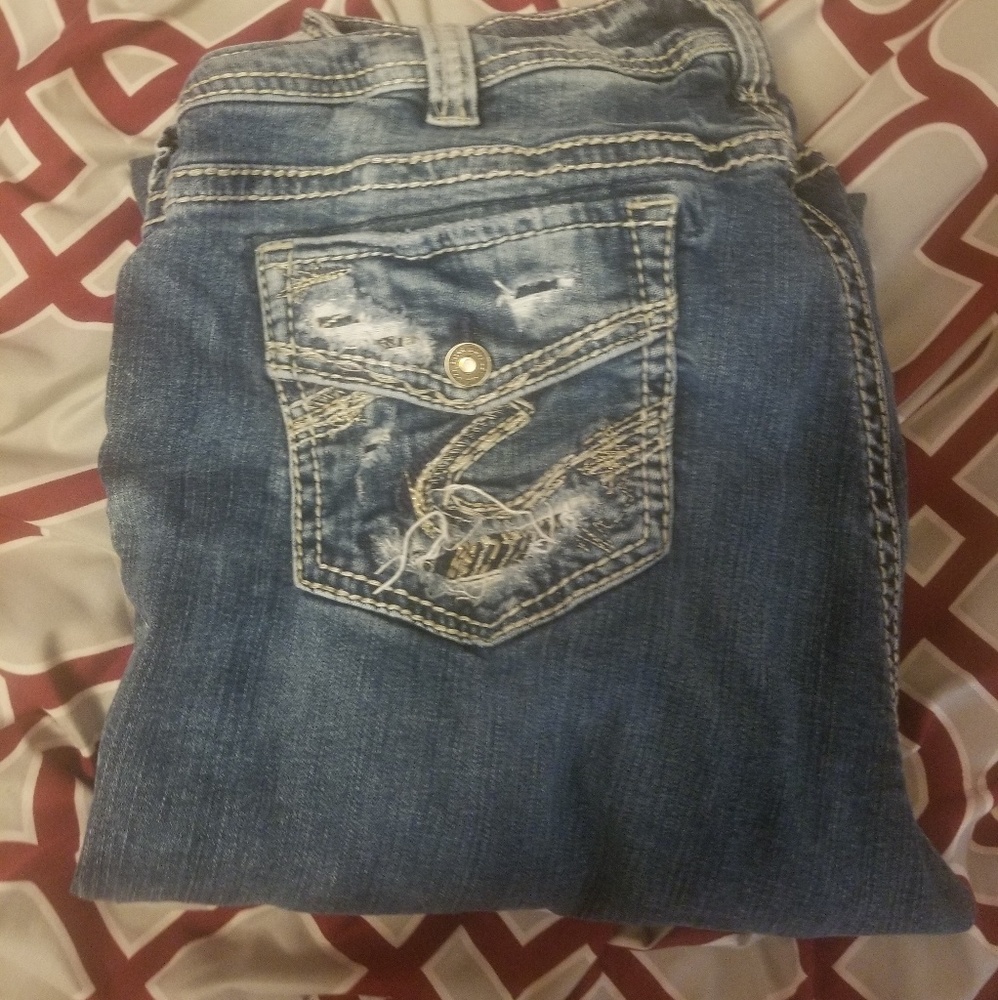 Silver jeans